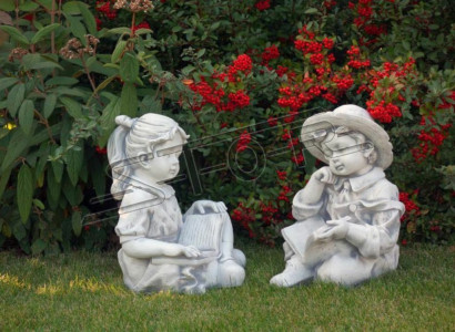 Girl Sitting Figure Statue Decorative Figures Sculpture Statues Garden